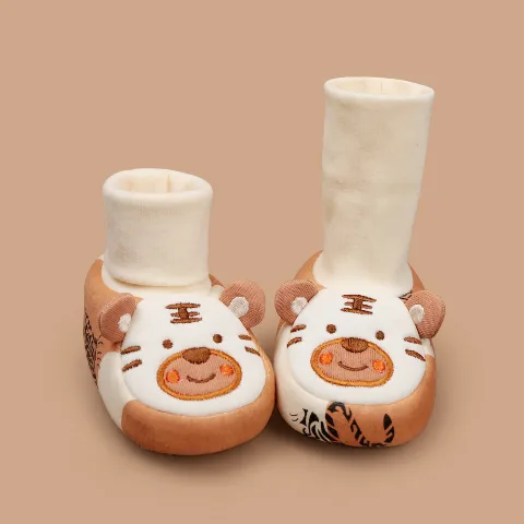 Chaussons bébé chauds doublés polaire