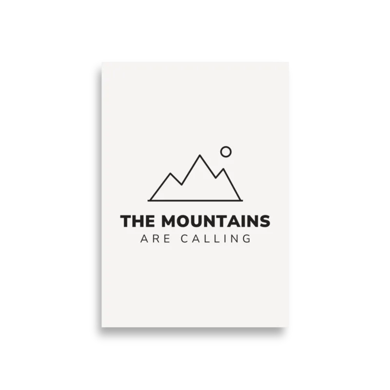 Mountains Are Calling Poster