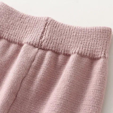 Ensemble pull et pantalon en tricot cœur