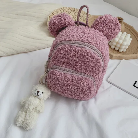 Sac bandoulière peluche animal pour enfant
